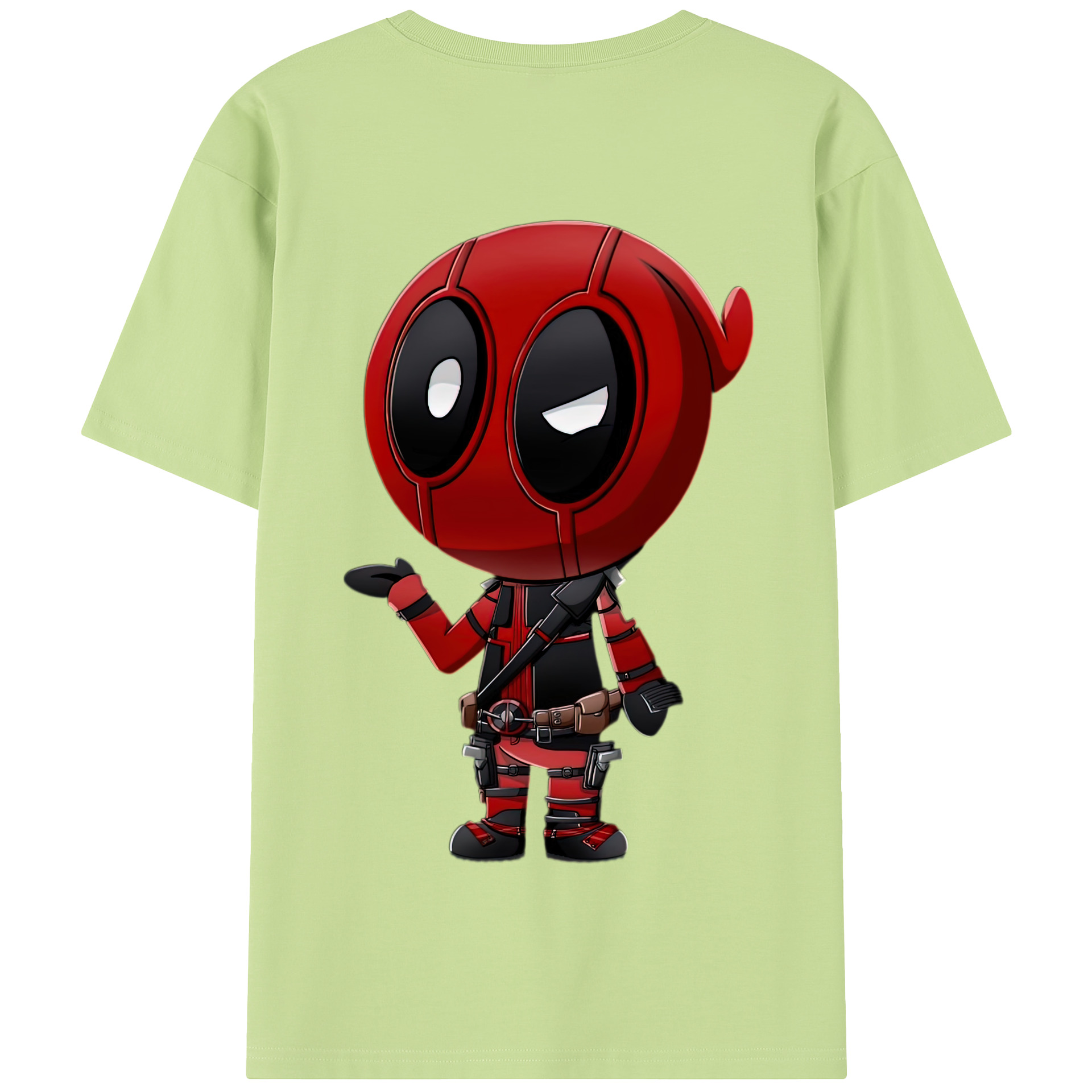 （画像用） Deadpool デッドプール 綿100％半袖Tシャツ（背面プリント）